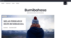 Desktop Screenshot of bumibahasa.com